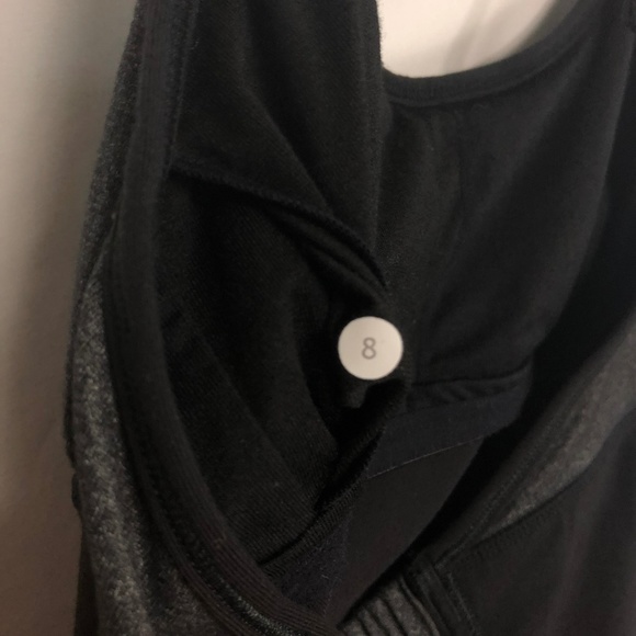 Lululemon Namaste Halter Tank Women's 8 Black Grey - Picture 7 of 7